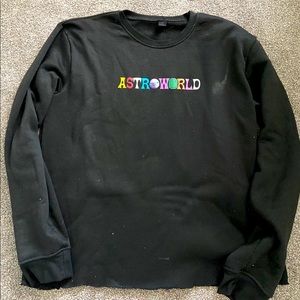 Oversized astroworld crewneck